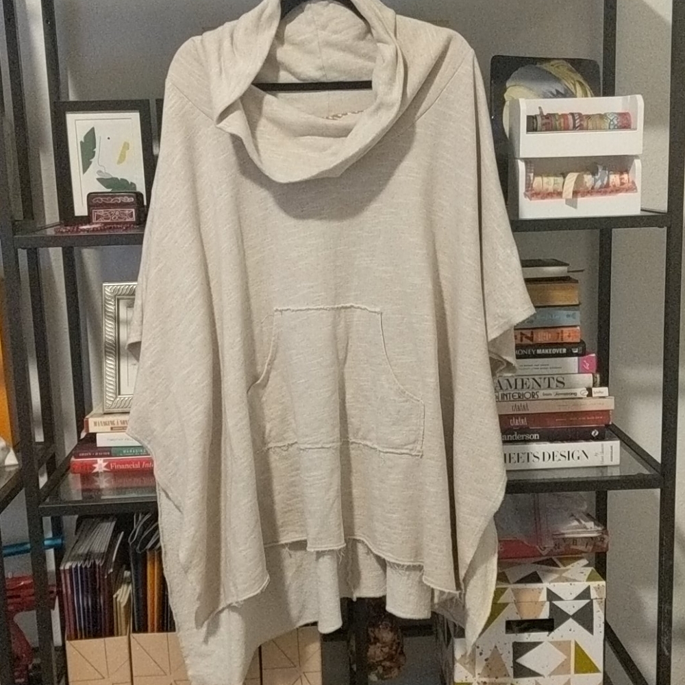 Anthropologie cowl neck poncho